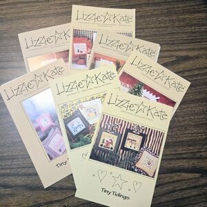 Lizzie Kate Tiny Tidys Christmas Cross Stitch Patterns 16-32ct Snowman Reindeer